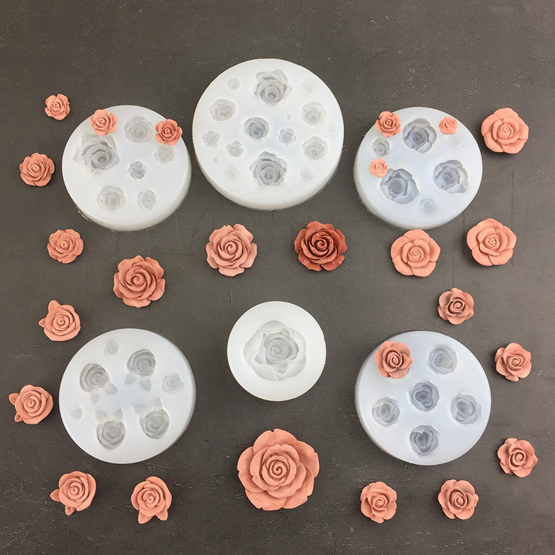 Eco Soap - 3D Rose Flower Shape Leaf Silicone