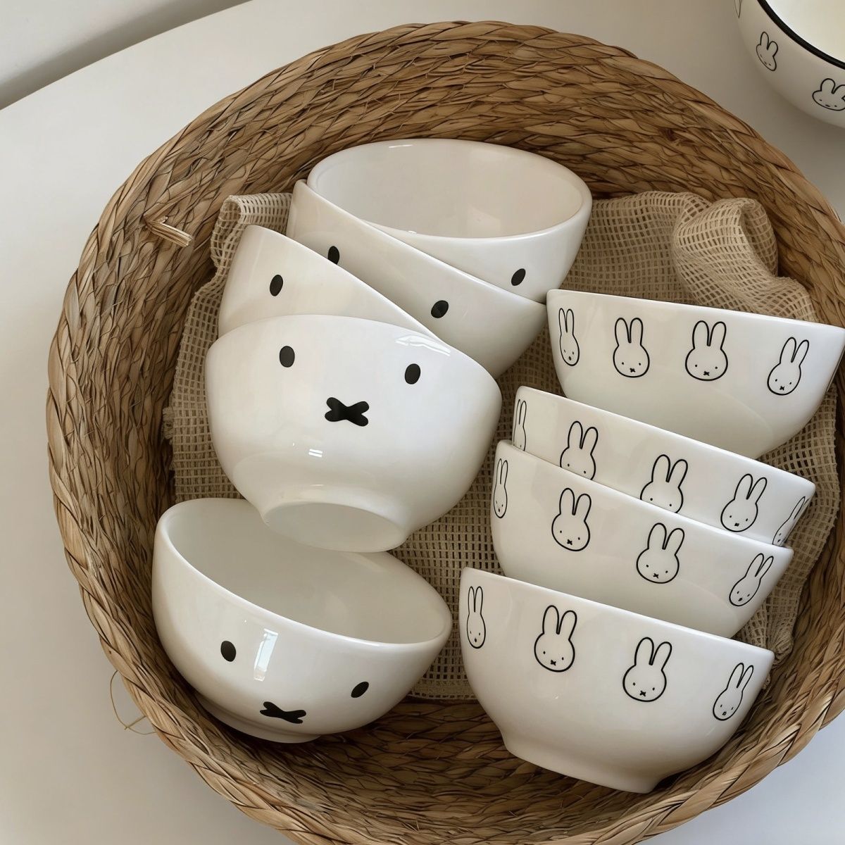 Anime Cute Miffy Simple Cerami - Bamboo Cutlery 评论和价格