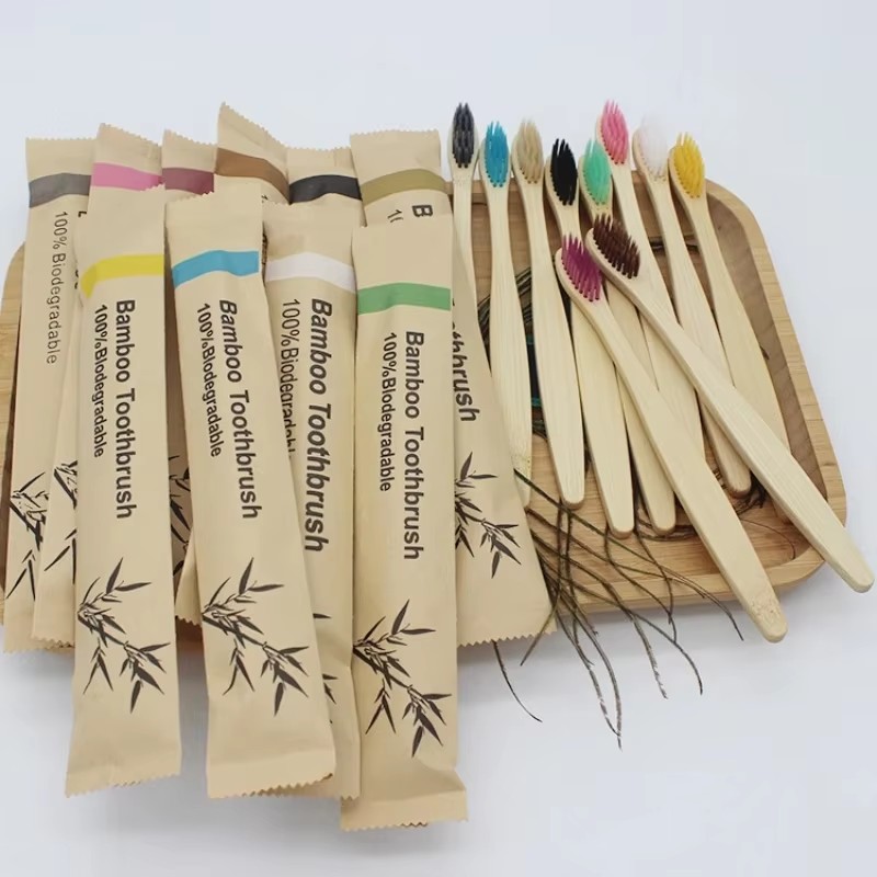 5/15pcs Colorful Toothbrush Na - Bamboo Toothbrush 评论和价格