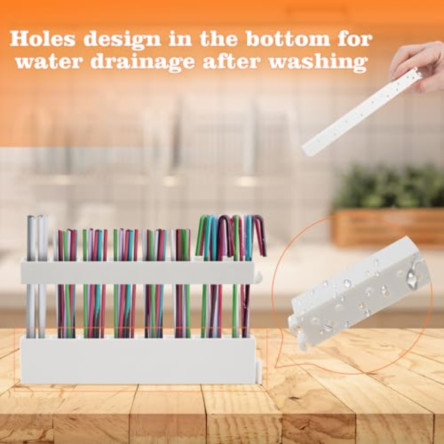 Straw Holder Straw Organizer R - Reusable Straw 评论和价格