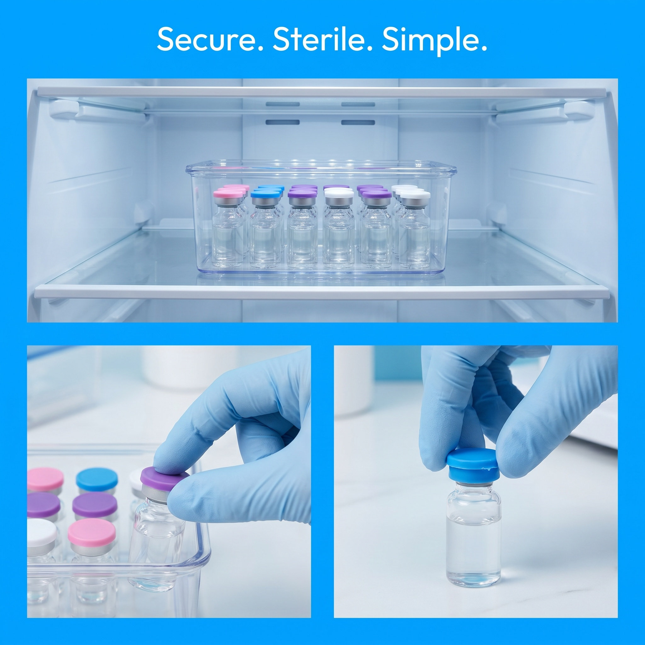 18Pcs Insulin Vial Caps Silico - Reusable Bottle 评论和价格