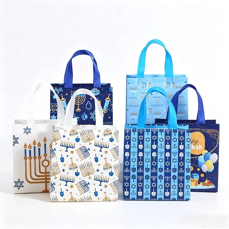 50Pcs Chic Jewish Holiday Non  - Reusable Bag 评论和价格