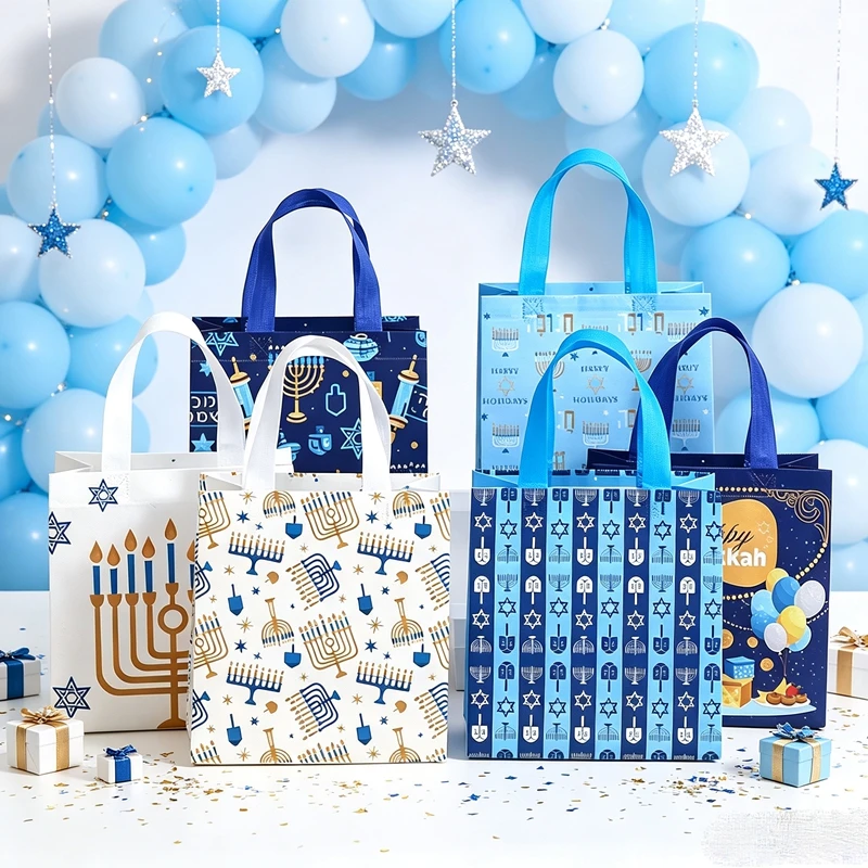 50Pcs Chic Jewish Holiday Non  - Reusable Bag 评论和价格