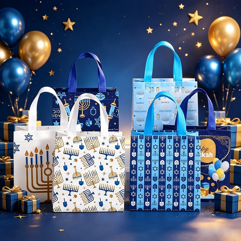 50Pcs Chic Jewish Holiday Non  - Reusable Bag 评论和价格