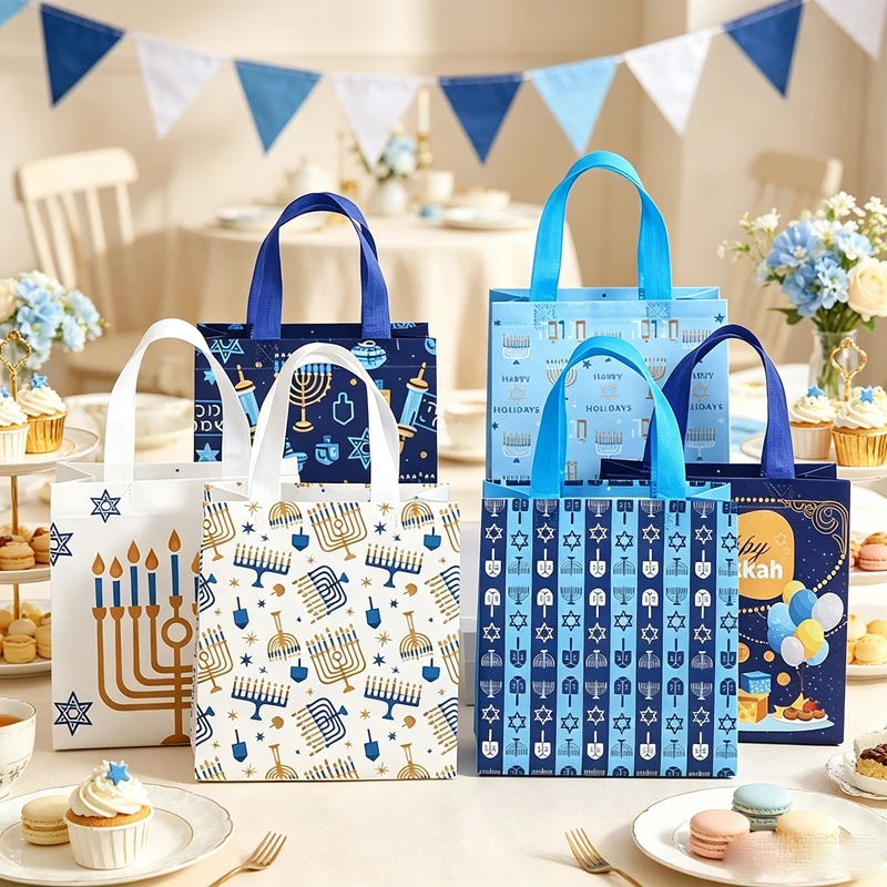 50Pcs Chic Jewish Holiday Non  - Reusable Bag 评论和价格