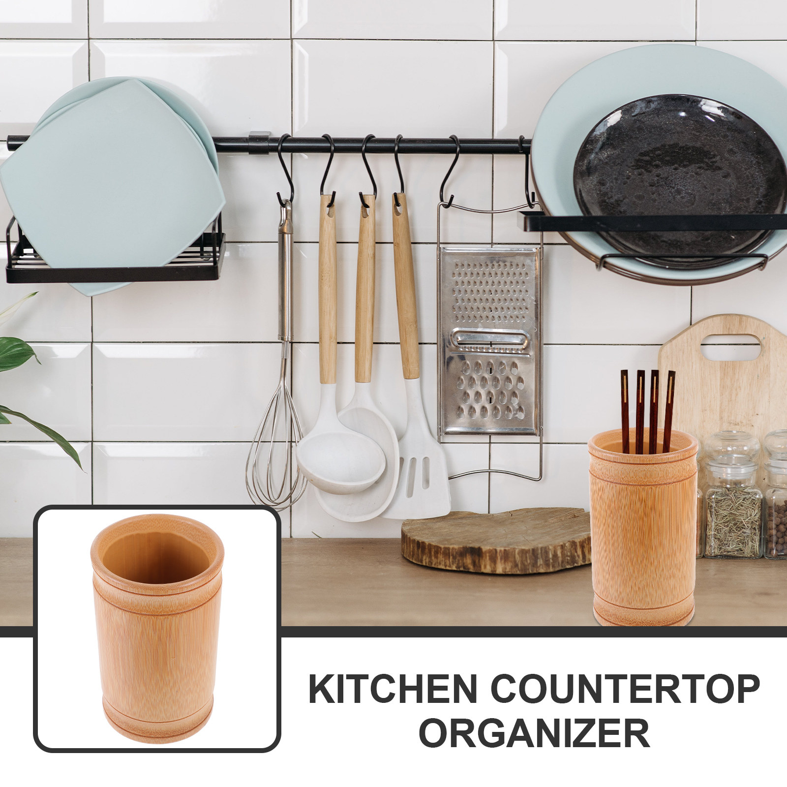 Bamboo Flatware Organizer for  - Bamboo Cutlery 评论和价格