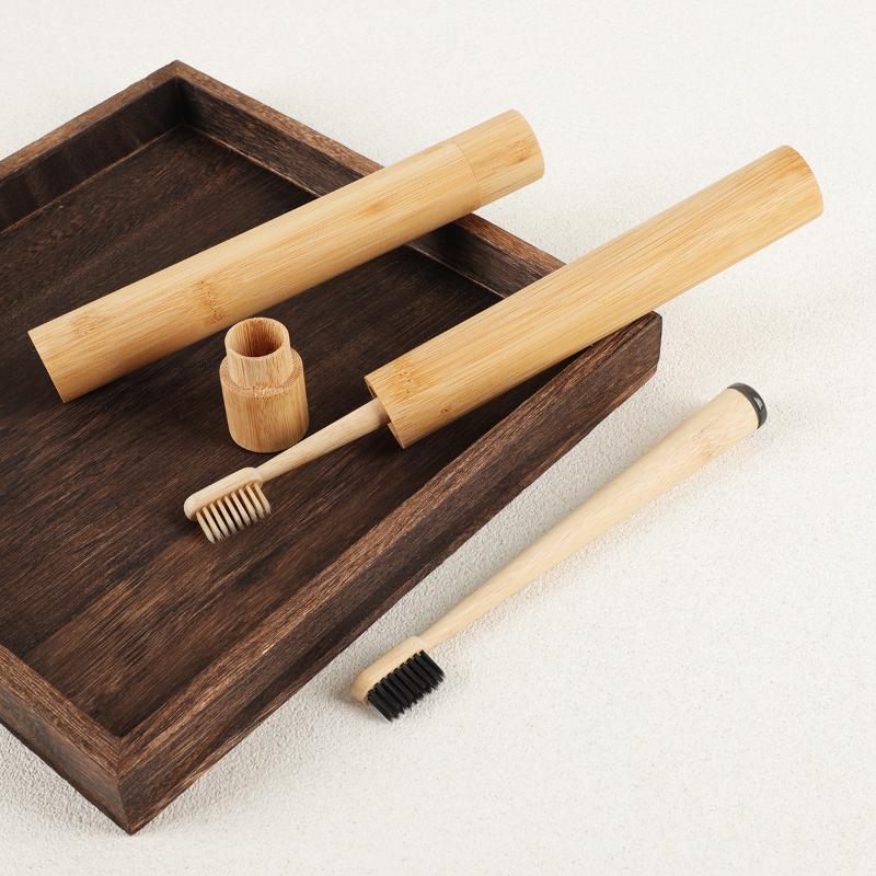 1Pc/4Pcs Horse Bristle Bamboo  - Bamboo Toothbrush 评论和价格