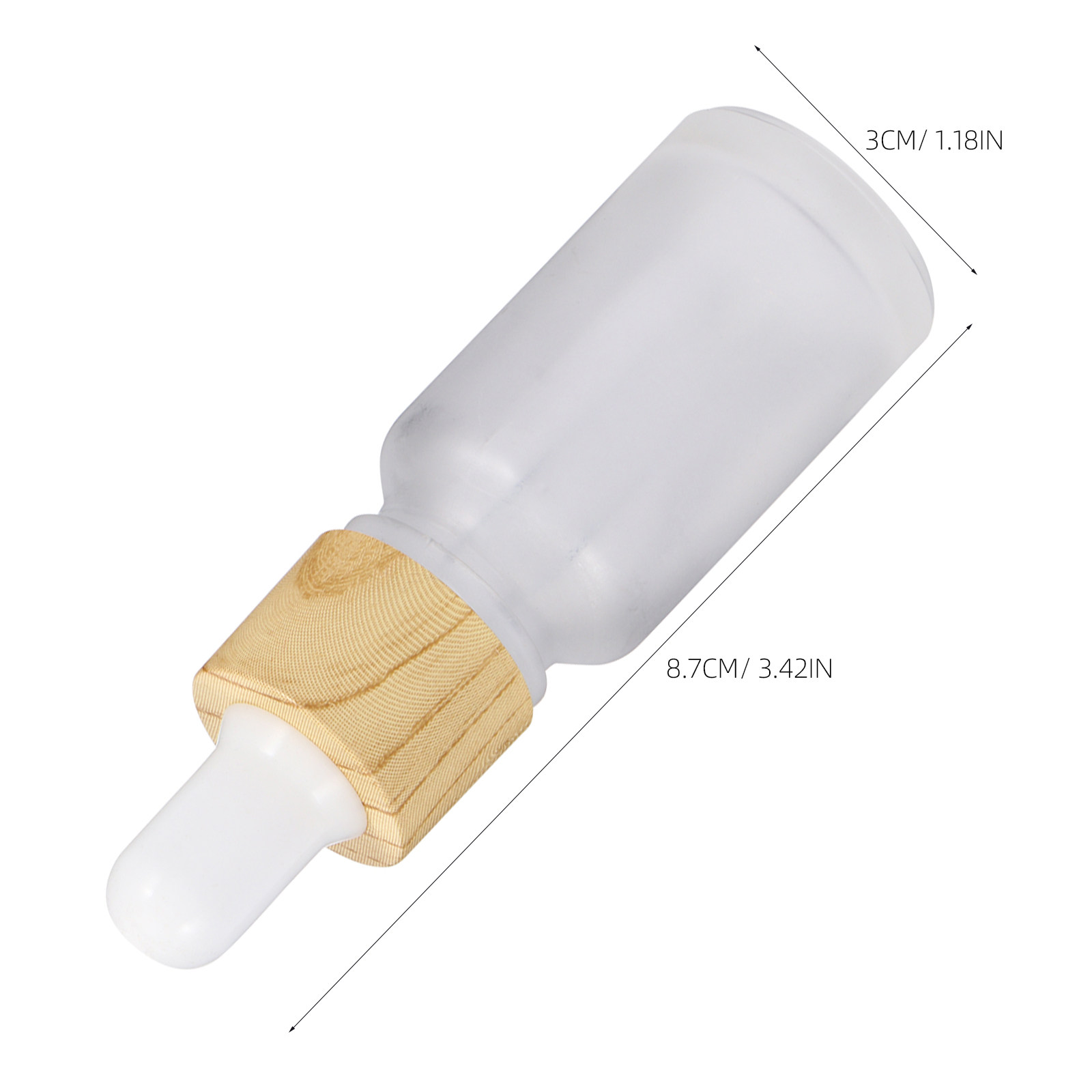 4Pcs Essential Oil Holder Glas - Reusable Bottle 评论和价格
