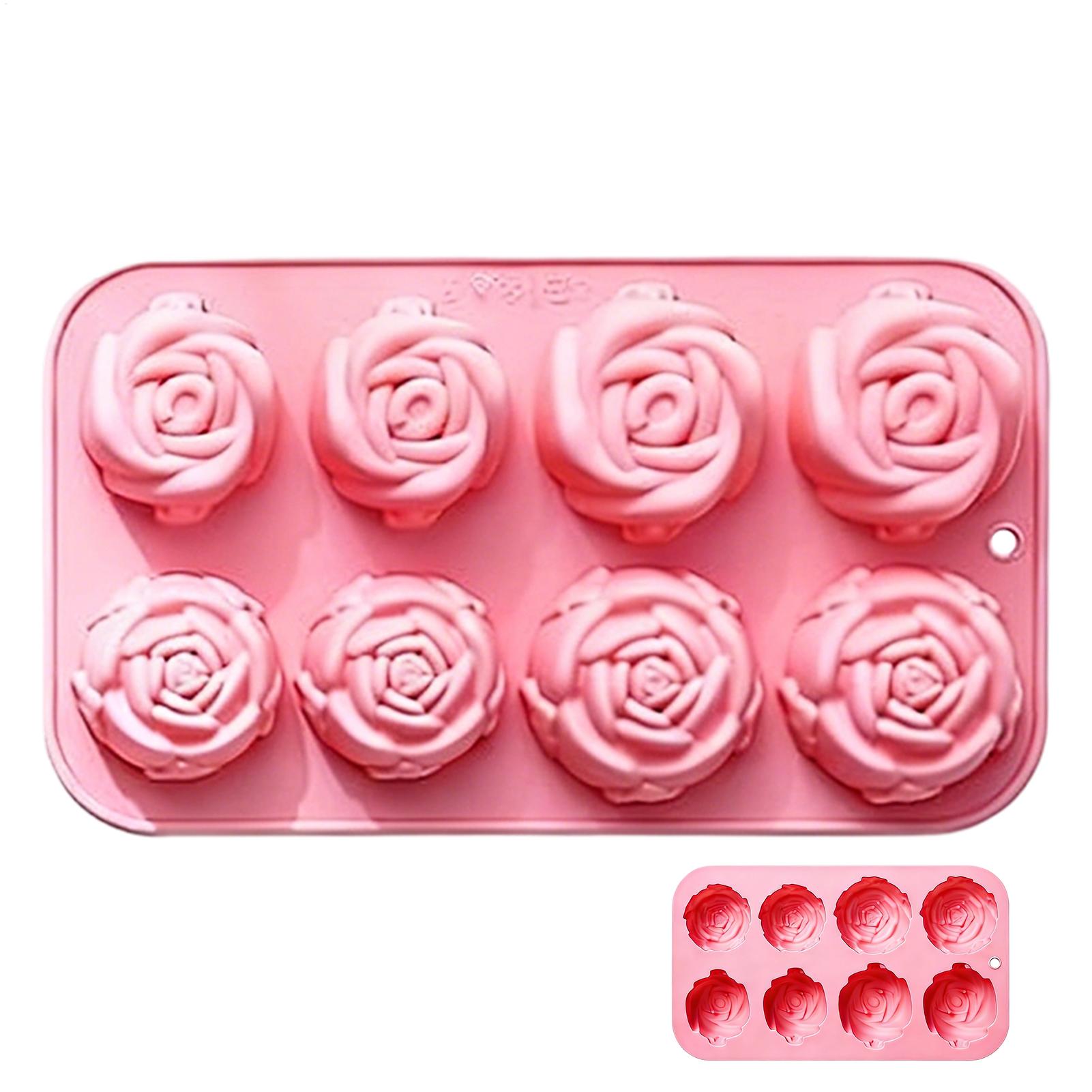 8 Holes Rose Flower Silicone M - Eco Soap 评论和价格