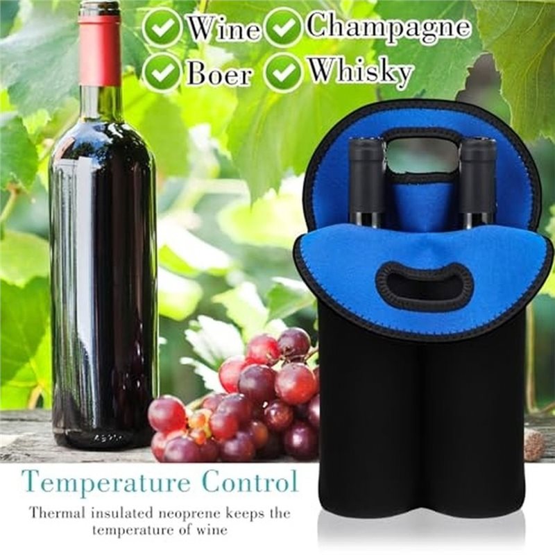 AAAN-Wine Carrier Tote Bags, F - Reusable Bottle 评论和价格