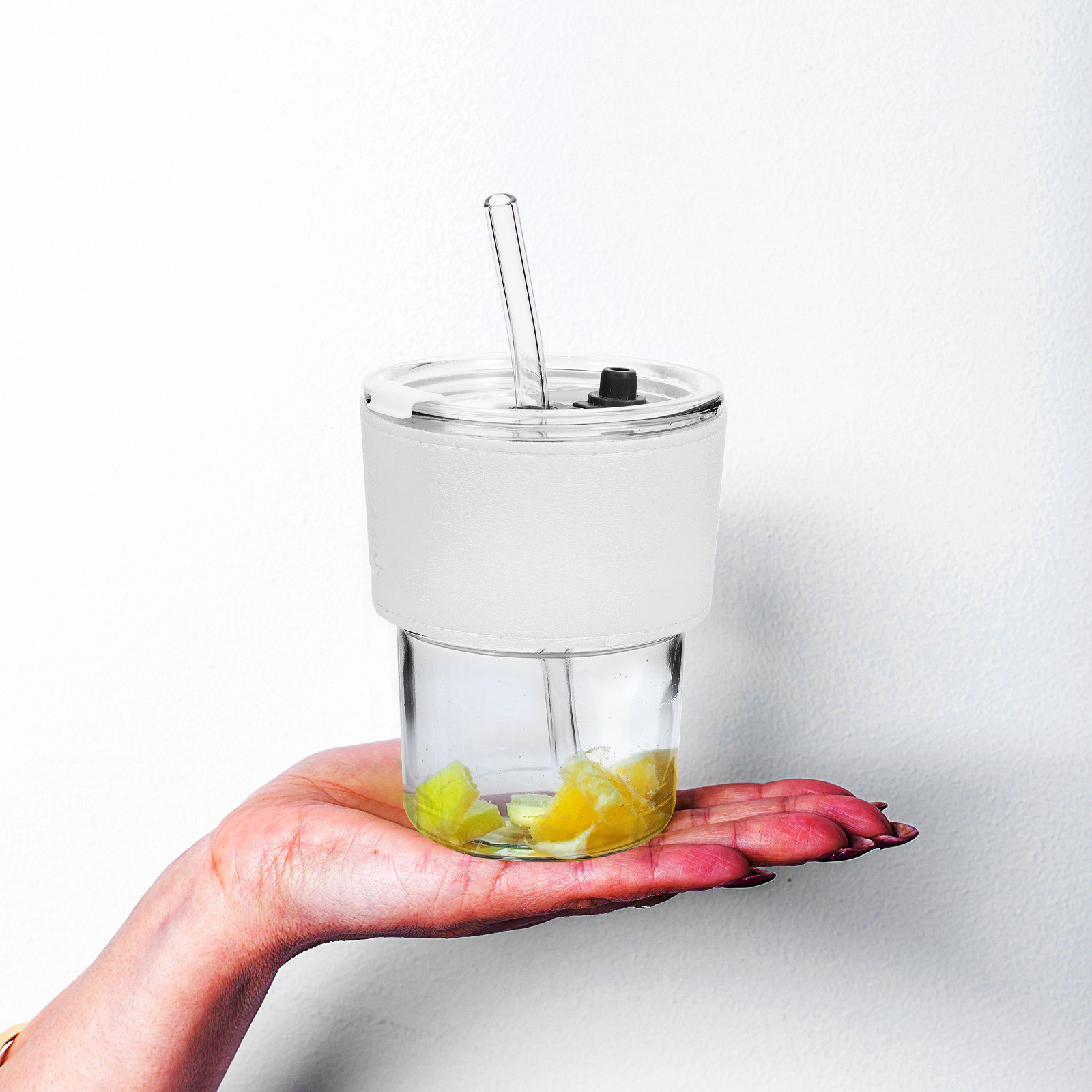 2Pcs Glass Juice Bottle Set St - Reusable Straw 评论和价格