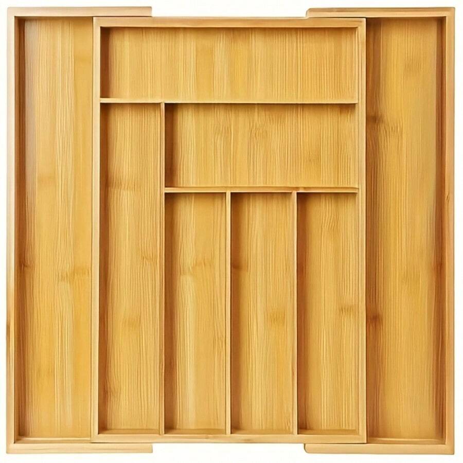 Bamboo Drawer Organizer, Expan - Bamboo Cutlery 评论和价格