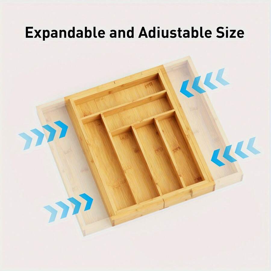 Bamboo Drawer Organizer, Expan - Bamboo Cutlery 评论和价格