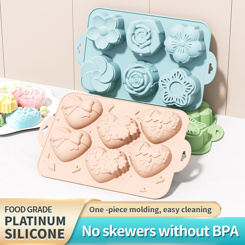 Silicone Soap Mold,Heart Flowe - Eco Soap 评论和价格