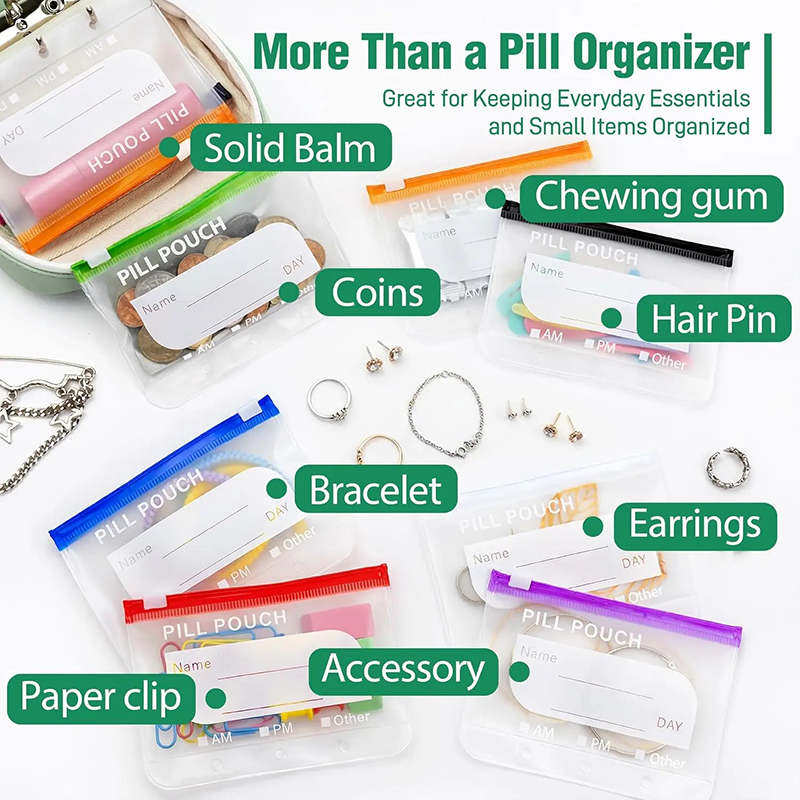 7/14 Pouch Weekly Pill Organiz - Reusable Bag 评论和价格