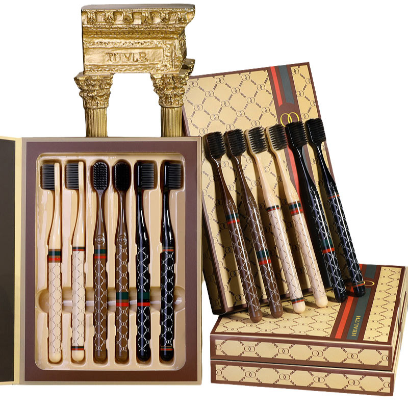 6/box soft hair teeth cleaning - Bamboo Toothbrush 评论和价格