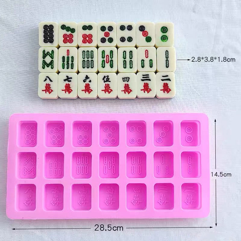 Chinese Mahjong Tile Set Silic - Eco Soap 评论和价格