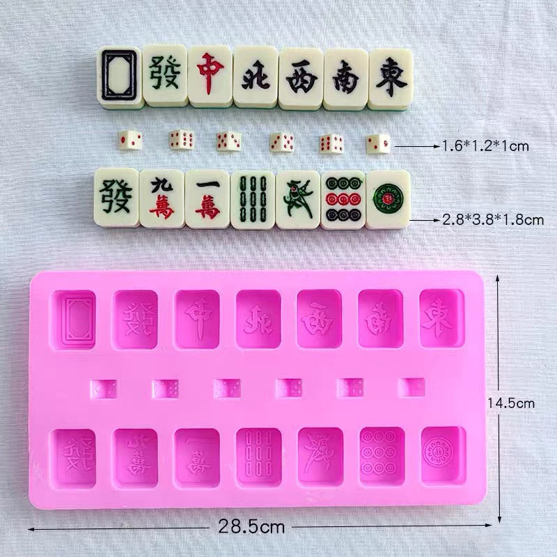 Chinese Mahjong Tile Set Silic - Eco Soap 评论和价格